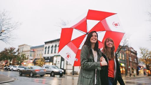 students in downtown naperville 