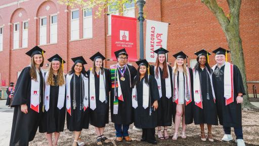 North Central College graduates at Commencement.