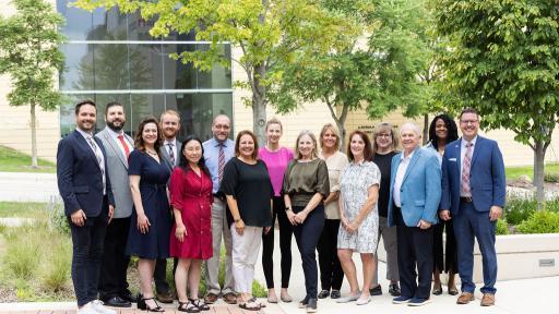 The institutional advancement staff at 中北书院.