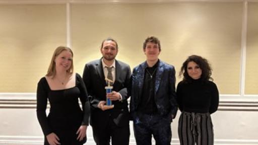 North Central students at the IBS awards in New York City.